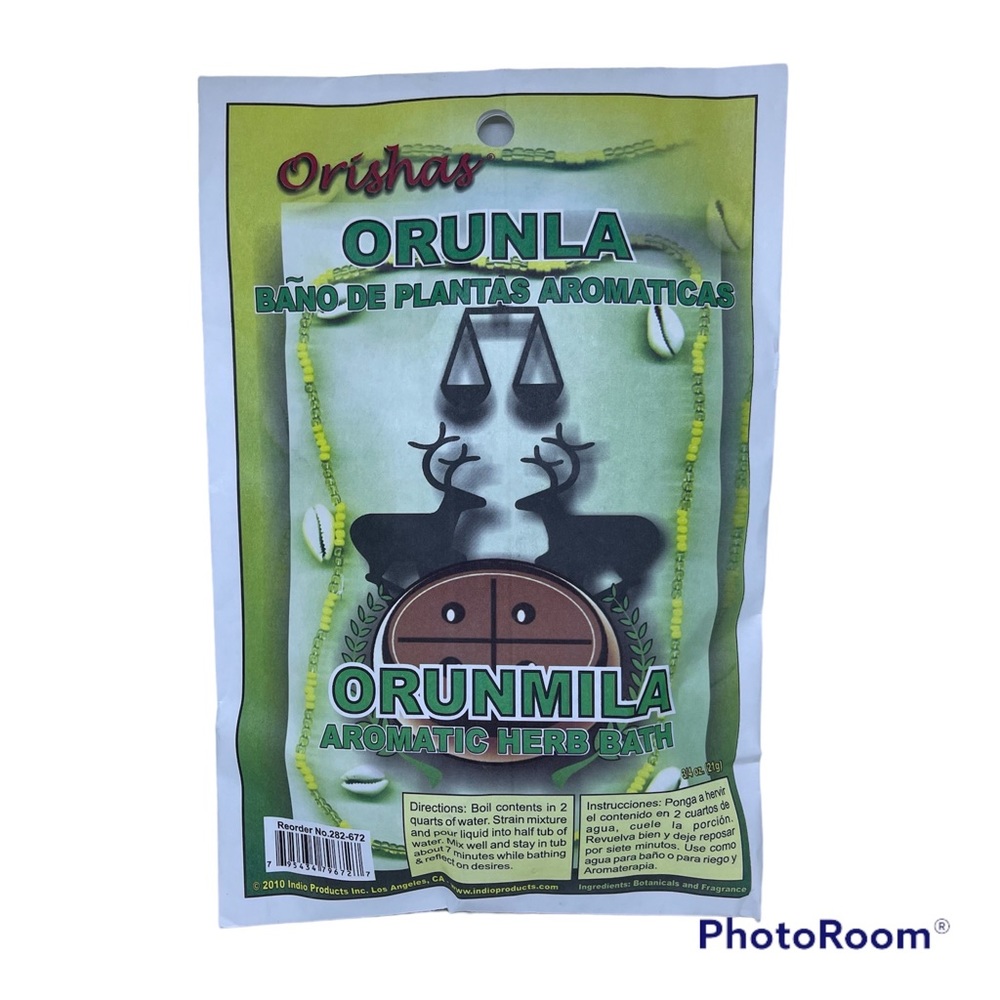 Orunmila aromatic Herb bath/ baño aromático de hierbas Orunla